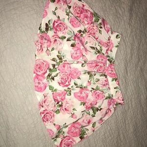 Gently worn pink and white skirt